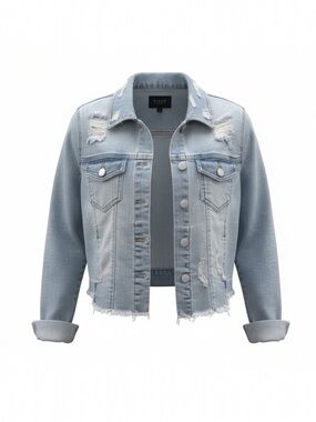 Risen Light Denim Jacket - Light Blue - Small 4/6/8
